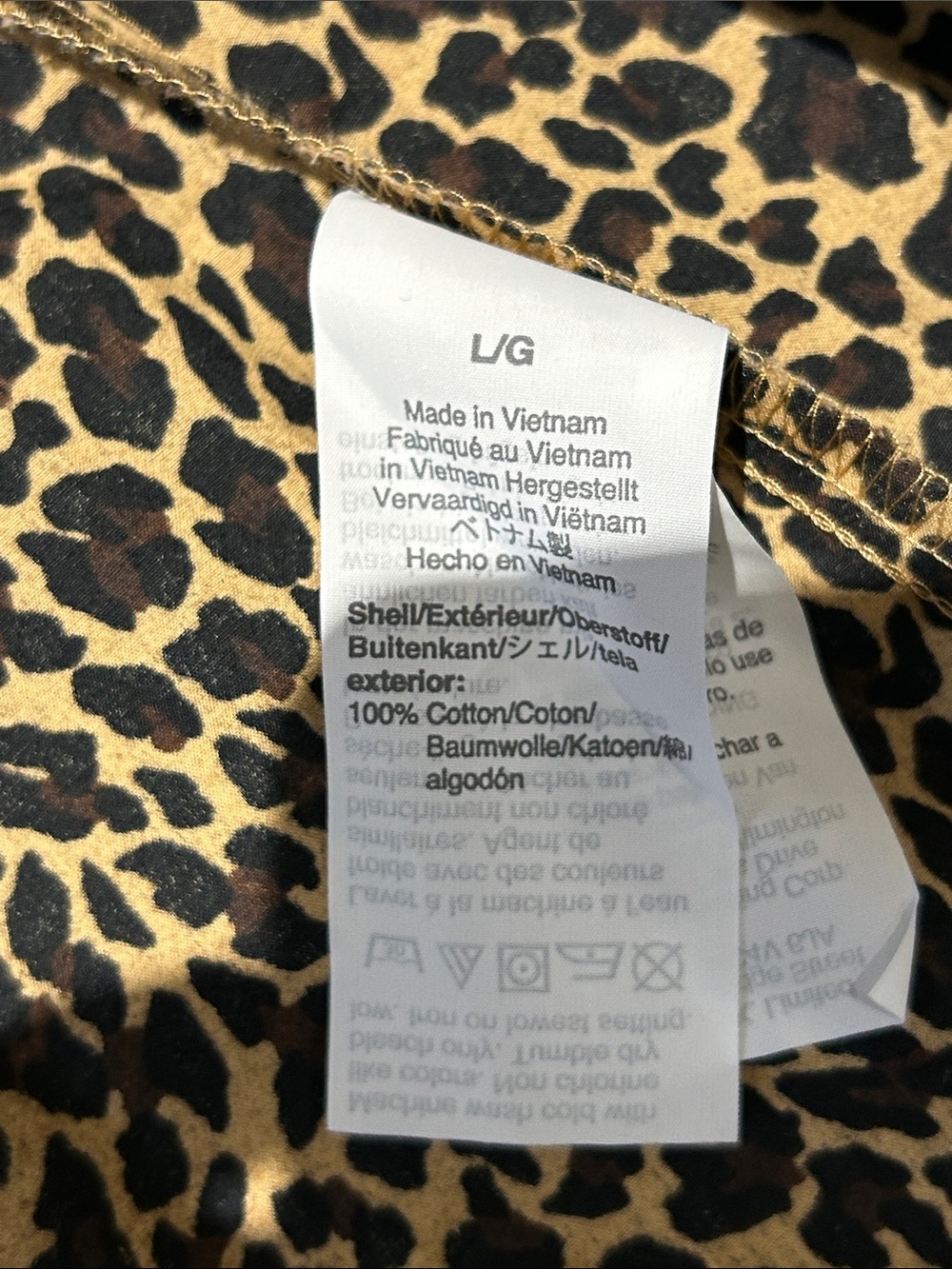 J. Crew Leopard Print Button-Up Shirt in Black and Tan - Picture 3 of 4